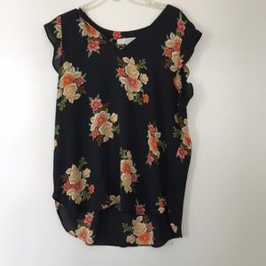 Ann Taylor LOFT floral blouse. Worn once, in perfect condition.